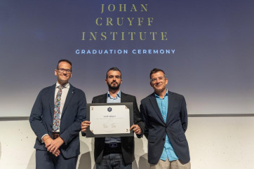 Our club employee received a diploma from the Johan Cruyff Institute